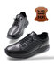 Men's Inside-Outside Genuine Leather Ultra Comfortable Lightweight Orthopedic Sole Daily Shoes - 2