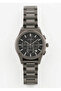 Men's Smoked Metal Cord Black Dial Functional Wristwatch 2 Years Warranty