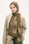 Urban Hours Floral Motif Pattern Army Green Mayda Shawl 190X70