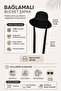 Women's Black Tie-Down Bucket Hat – Sun Protection Beach Hat, Fits over a Cap - 8