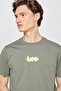 100% Cotton Breathable Regular Fit Regular Cut Crew Neck T-Shirt with Logo Detail - 4