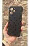 Poco X5 Pro Compatible Mini Black Heart Patterned Silicone Shock Absorbing Classic Protected Rubber Case - 3