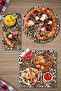 Glass Presentation Serving Plate 3-Piece Mixed Set Leopard Patterned - 3