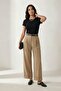 My Fashion Belted Pleated Trousers with Curled Legs - 2