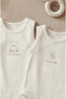 100% Cotton I Love Organic Cute Printed 3-Piece Snap Strap Baby Bodysuit Set, Bodysuit, 0-6 Years - 2