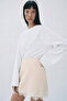 Lace detailed mini satin skirt - 3