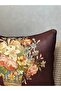Imported Silk Velvet Damask Pattern Burgundy Cushion Cover 43X43 - 6