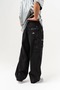 Street Canvas Paint Effect Baggy Jean Trousers with Cargo Pocket Detail - 7