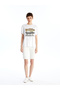 Lcw Vision White Crew Neck Printed Short Sleeve Women's T-Shirt - 3