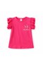 Girl's Set, Ruffled Sleeve T-Shirt and Elastic Waist Shorts Skirt Combination. - 3