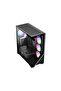 Vento Vg4202Fl 850W 80+ Br Gen5 4X12Cm Rgb Fan E-Atx Tempered Glass 2Xusb2.0/1Xusb3.0 Black Gaming Case - 3