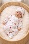 3-Piece Fabric Newborn Baby Girl - Boy Bodysuit Set Seasonal 0-3 Months - 8