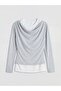 Lcw Vision Crew Neck Gathered Blouse