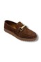S1091-26 Suede Leather Buckled Anatomical Sole Women Ballet Flats