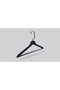 Wooden Bar (Black Nickel Hook) Shirt and Trouser Hanger Black Color 48 Pieces - 4