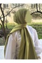 Hijab Cotton Soft Shawl Oil Green - 3