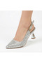 Open Back Thin Heeled Women's Evening Dress Shoes - 4