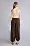 100% Cotton Balloon Fit Regular Waist Muslin Trousers H5155Ax26Sm - 5