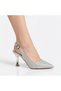 7 cm Glittery Thin Heeled Women's Evening Dress Shoes - 4