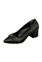 Black Plaid Infinity Stone Heeled Women's Shoes - 2