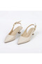 Ten Arka Open Hazelnut Heeled Women's Shoes