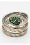 Women's Silver Gold Metal Cord Stone White Dial Wristwatch with 2 Year Warranty