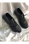 Lora Black Genuine Leather Gel Sole Orthopedic Daily Ballet Flats - 4