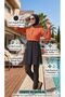 Esila Front Covered, Adjustable Waist, Elastic Lycra 3-Piece Hijab Swimsuit Set Beachwear Burkini - 5