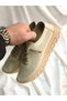 Lora Beige Genuine Leather Gel Sole Orthopedic Daily Ballet Flats - 5
