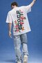 Unisex Bloom Printed Special Design Oversize Comfortable Daily Use Combed Cotton T-Shirt - 2