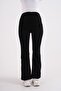 Maternity Stretchy Waistband Adjustable Waist Spanish Flare Jeans Black - 7