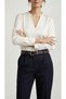 100% Genuine Leather Women's Belt |   Metal Bridge with End Detail |   3 cm Elegant Design - 3