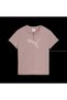 Dare to Slim Graphic Tee Pink Women's Slim Fit T-Shirt with Zipper Detail