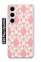 Samsung Galaxy S26 Plus Compatible Rabbit and Tulip Pattern Transparent Phone Case