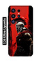Samsung Galaxy S26 Ultra Compatible Warrior Sparta Patterned Transparent Phone Case