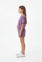 Girls' 2-Piece Shorts Set Crew Neck Short Sleeve Printed T-Shirt - Elastic Waist Tie - 3