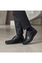 Lace-Up Ankle Part with Dotted Pool Pattern Model Genuine Leather Men's Daily Comfort Shoes Ay-595-Y