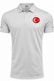 Turkish Flag Logo Polo Collar Lightweight Flexible Quick-Drying Fabric Sports T-Shirt