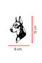 Doberman Car Sticker – Dog Figured Auto Sticker - Dog Themed Motor Sticker 15X8Cm - 2
