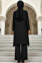 Plus Size Hijab Evening Dress Tunic Trousers 2 Piece Set Chiffon Sequin Detailed Tbselbe68 - 6