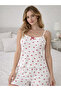Women's Underwear Oslo Fabric Patterned Shorts Pajama Set - 6