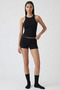 Cotvie Black Cotton Halter Neck Tank Top - 2