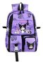 Korean Style Kuromi Themed Lilac Children's Primary School Backpack, Thermal Lunch Bag and Pen Holder - 4