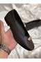 Famy Brown Genuine Leather Casual Ballet Flats with Buckle