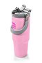 Light Pink Thermos with Straw and Direct Drinking Steel Cup 900 ml 38751 - 2