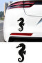 Seahorse Figured Car Sticker - Minimal Seahorse Sticker – Aesthetic Car Auto Motor Sticker 15X8Cm