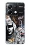 Poco X6 Pro Compatible Gothic Butterfly Pattern Transparent Phone Case