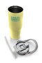 Yellow Steel Thermos with Straw and Direct Drinking Feature 900 ml 38752 - 7
