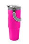 Pink Thermos with Straw and Direct Drinking Steel Cup 900 ml 38753 - 5