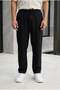 Prawer Baggy Fit Odessa Fabric Jogger Men's Trousers - Black